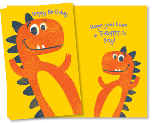 Dinosaur Kids Birthday Card