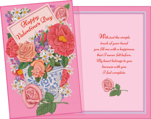 Flowery Valentines Day Card