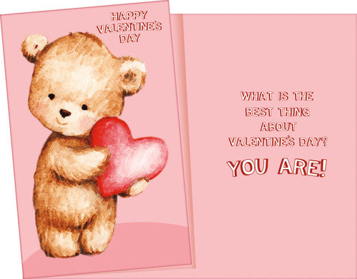 Teddy Bear Valentines Day Card