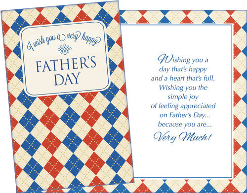 Argyle Father's Day Card