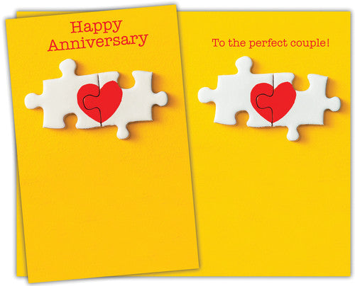 Puzzle Anniversary Card to Couple