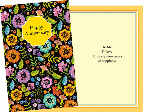 Flower Anniversary Card